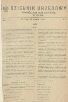 Dziennik Urzędowy Wojewódzkiej Rady Narodowej w Toruniu. 1983, nr 2 (30 czerwca)