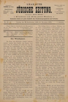 Krakauer Jüdische Zeitung. 1898, nr 10-11