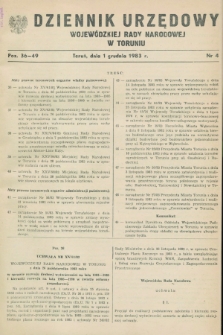 Dziennik Urzędowy Wojewódzkiej Rady Narodowej w Toruniu. 1983, nr 4 (1 grudnia)