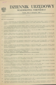 Dziennik Urzędowy Województwa Toruńskiego. 1984, nr 3 (6 listopada)