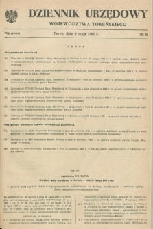 Dziennik Urzędowy Województwa Toruńskiego. 1989, nr 11 (4 maja)