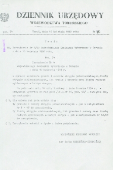 Dziennik Urzędowy Województwa Toruńskiego. 1990, nr 7 (10 kwietnia)