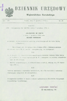 Dziennik Urzędowy Województwa Toruńskiego. 1990, nr 24 (7 grudnia)