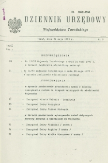 Dziennik Urzędowy Województwa Toruńskiego. 1993, nr 9 (20 maja)