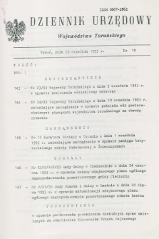 Dziennik Urzędowy Województwa Toruńskiego. 1993, nr 18 (20 września)