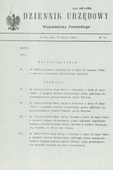 Dziennik Urzędowy Województwa Toruńskiego. 1994, nr 14 (12 lipca)