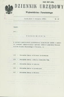 Dziennik Urzędowy Województwa Toruńskiego. 1994, nr 18 (1 sierpnia)