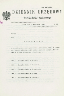 Dziennik Urzędowy Województwa Toruńskiego. 1994, nr 24 (22 września)