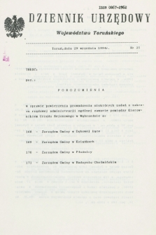 Dziennik Urzędowy Województwa Toruńskiego. 1994, nr 25 (29 września)