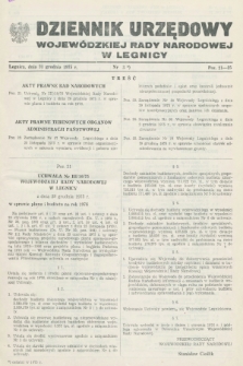 Dziennik Urzędowy Wojewódzkiej Rady Narodowej w Legnicy. 1975, nr 3 (31 grudnia)