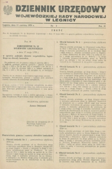 Dziennik Urzędowy Wojewódzkiej Rady Narodowej w Legnicy. 1976, nr 3 (15 czerwca)