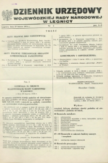 Dziennik Urzędowy Wojewódzkiej Rady Narodowej w Legnicy. 1978, nr 2 (29 marca)