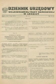 Dziennik Urzędowy Wojewódzkiej Rady Narodowej w Legnicy. 1978, nr 4 (31 lipca)
