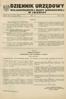 Dziennik Urzędowy Wojewódzkiej Rady Narodowej w Legnicy. 1979, nr 3 (8 czerwca)