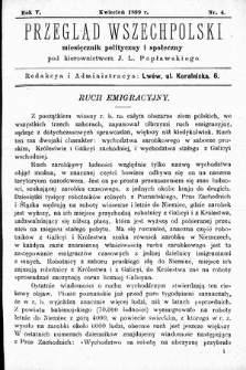 Przegląd Wszechpolski : miesięcznik polityczny i społeczny. 1899, nr 4