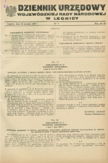 Dziennik Urzędowy Wojewódzkiej Rady Narodowej w Legnicy. 1980, nr 4 (30 sierpnia)