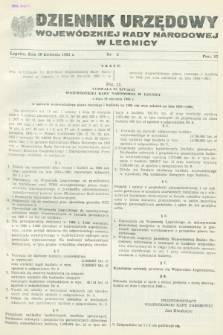 Dziennik Urzędowy Wojewódzkiej Rady Narodowej w Legnicy. 1983, nr 3 (16 kwietnia)