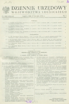 Dziennik Urzędowy Województwa Legnickiego. 1985, nr 1 (17 stycznia)