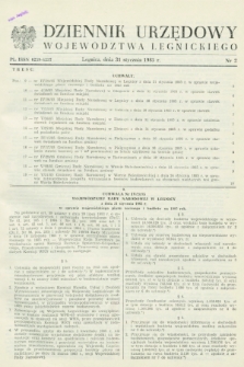 Dziennik Urzędowy Województwa Legnickiego. 1985, nr 2 (31 stycznia)