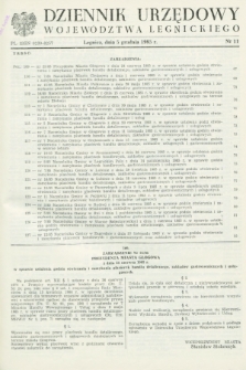 Dziennik Urzędowy Województwa Legnickiego. 1985, nr 11 (5 grudnia)