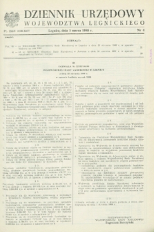 Dziennik Urzędowy Województwa Legnickiego. 1988, nr 4 (1 marca)