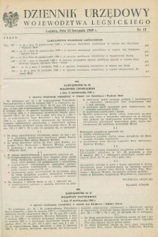 Dziennik Urzędowy Województwa Legnickiego. 1988, nr 17 (12 listopada)
