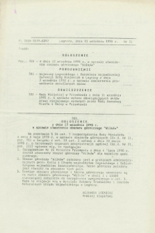 Dziennik Urzędowy Województwa Legnickiego. 1990, nr 21 (21 września)
