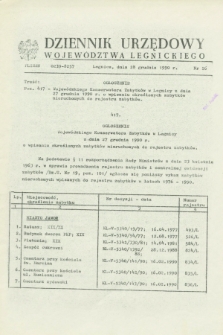 Dziennik Urzędowy Województwa Legnickiego. 1990, nr 26 (28 grudnia)