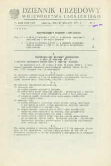 Dziennik Urzędowy Województwa Legnickiego. 1991, nr 2 (17 stycznia)