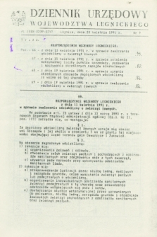 Dziennik Urzędowy Województwa Legnickiego. 1991, nr 9 (20 kwietnia)
