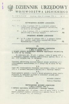 Dziennik Urzędowy Województwa Legnickiego. 1991, nr 13 (14 czerwca)