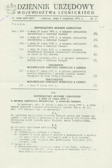 Dziennik Urzędowy Województwa Legnickiego. 1991, nr 17 (5 sierpnia)