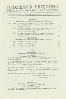 Dziennik Urzędowy Województwa Legnickiego. 1991, nr 23 (10 grudnia)