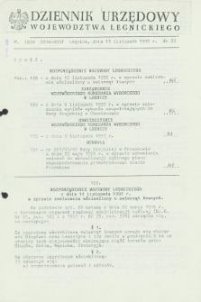 Dziennik Urzędowy Województwa Legnickiego. 1992, nr 25 (13 listopada)