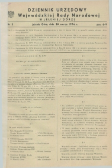 Dziennik Urzędowy Wojewódzkiej Rady Narodowej w Jeleniej Górze. 1976, nr 3 (30 marca)