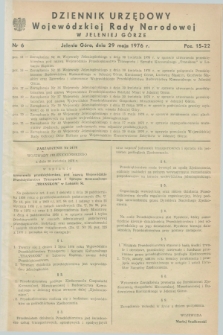 Dziennik Urzędowy Wojewódzkiej Rady Narodowej w Jeleniej Górze. 1976, nr 6 (29 maja)