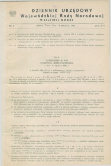 Dziennik Urzędowy Wojewódzkiej Rady Narodowej w Jeleniej Górze. 1980, nr 2 (14 stycznia)