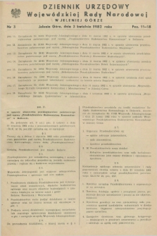 Dziennik Urzędowy Wojewódzkiej Rady Narodowej w Jeleniej Górze. 1982, nr 3 (3 kwietnia)