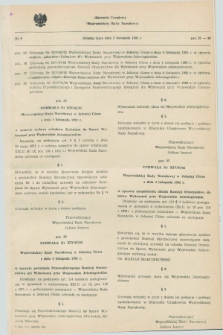 Dziennik Urzędowy Wojewódzkiej Rady Narodowej w Jeleniej Górze. 1982, nr 8 (5 listopada)