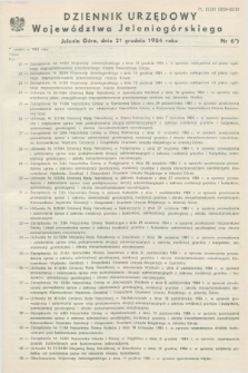 Dziennik Urzędowy Województwa Jeleniogórskiego. 1984, nr 6 (21 grudnia)