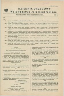 Dziennik Urzędowy Województwa Jeleniogórskiego. 1989, nr 11 (30 czerwca)
