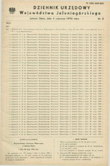 Dziennik Urzędowy Województwa Jeleniogórskiego. 1990, nr 8 (4 czerwca)