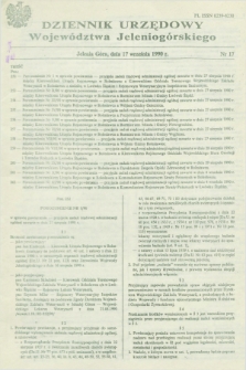 Dziennik Urzędowy Województwa Jeleniogórskiego. 1990, nr 17 (17 września)