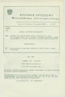 Dziennik Urzędowy Województwa Jeleniogórskiego. 1990, nr 23 (31 grudnia)