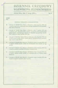 Dziennik Urzędowy Województwa Jeleniogórskiego. 1991, nr 9 (21 lutego)