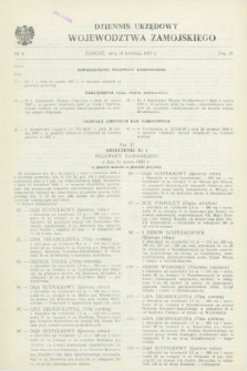 Dziennik Urzędowy Województwa Zamojskiego. 1987, nr 6 (15 kwietnia)