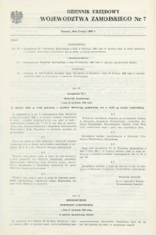 Dziennik Urzędowy Województwa Zamojskiego. 1988, nr 7 (5 maja)