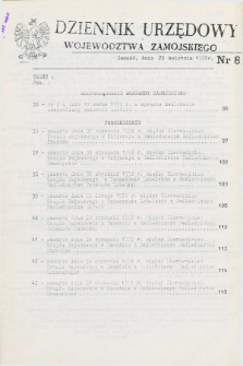 Dziennik Urzędowy Województwa Zamojskiego. 1992, nr 8 (23 kwietnia)