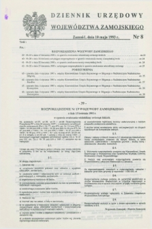 Dziennik Urzędowy Województwa Zamojskiego. 1993, nr 8 (10 maja)