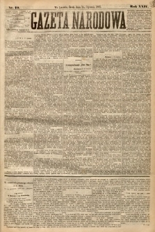 Gazeta Narodowa. 1885, nr 10